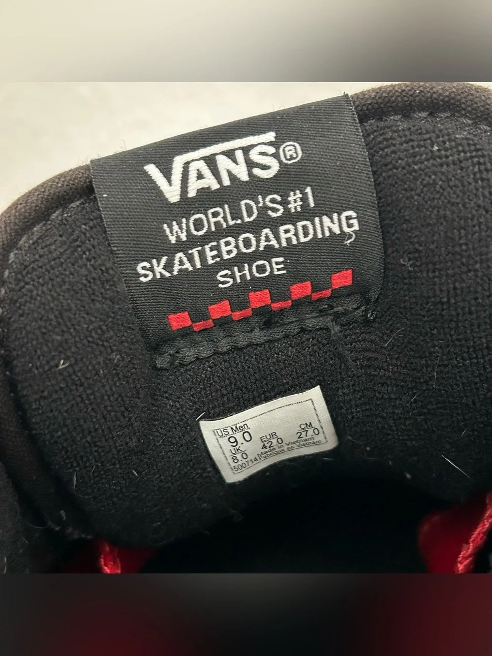 Vans Half Cab Triple Black Suede Skateboard Sneakers Men's Size 9 Pop Cush Shoes